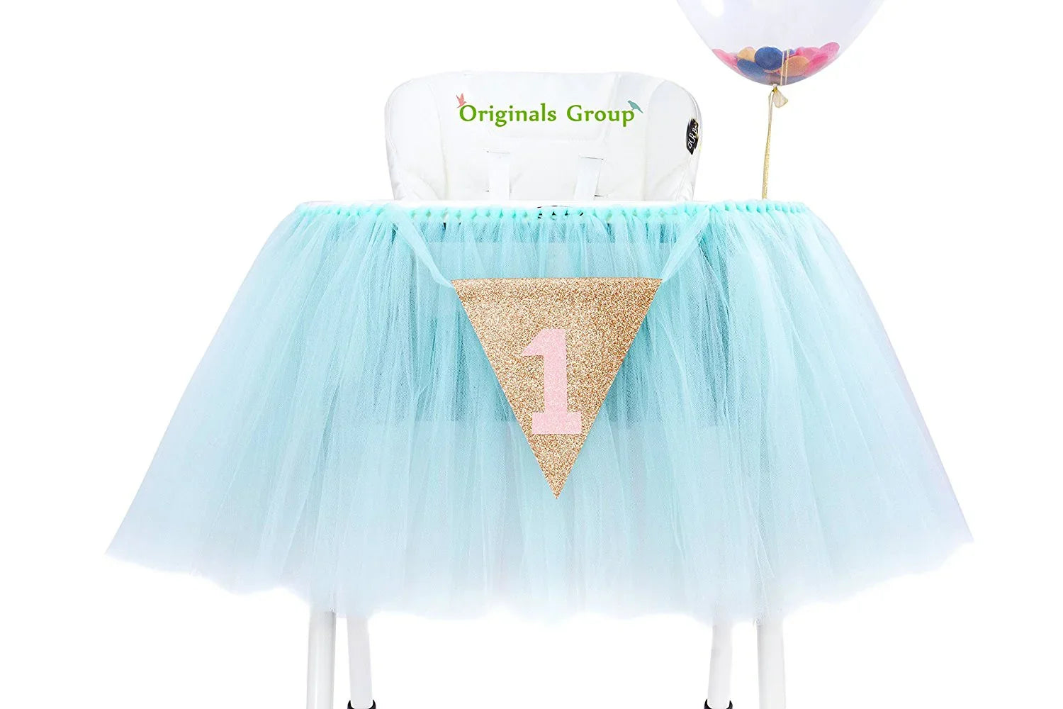 Originals Group 1st Birthday Mint Tutu for High Chair Decoration for Party Supplies - Originalsgroup