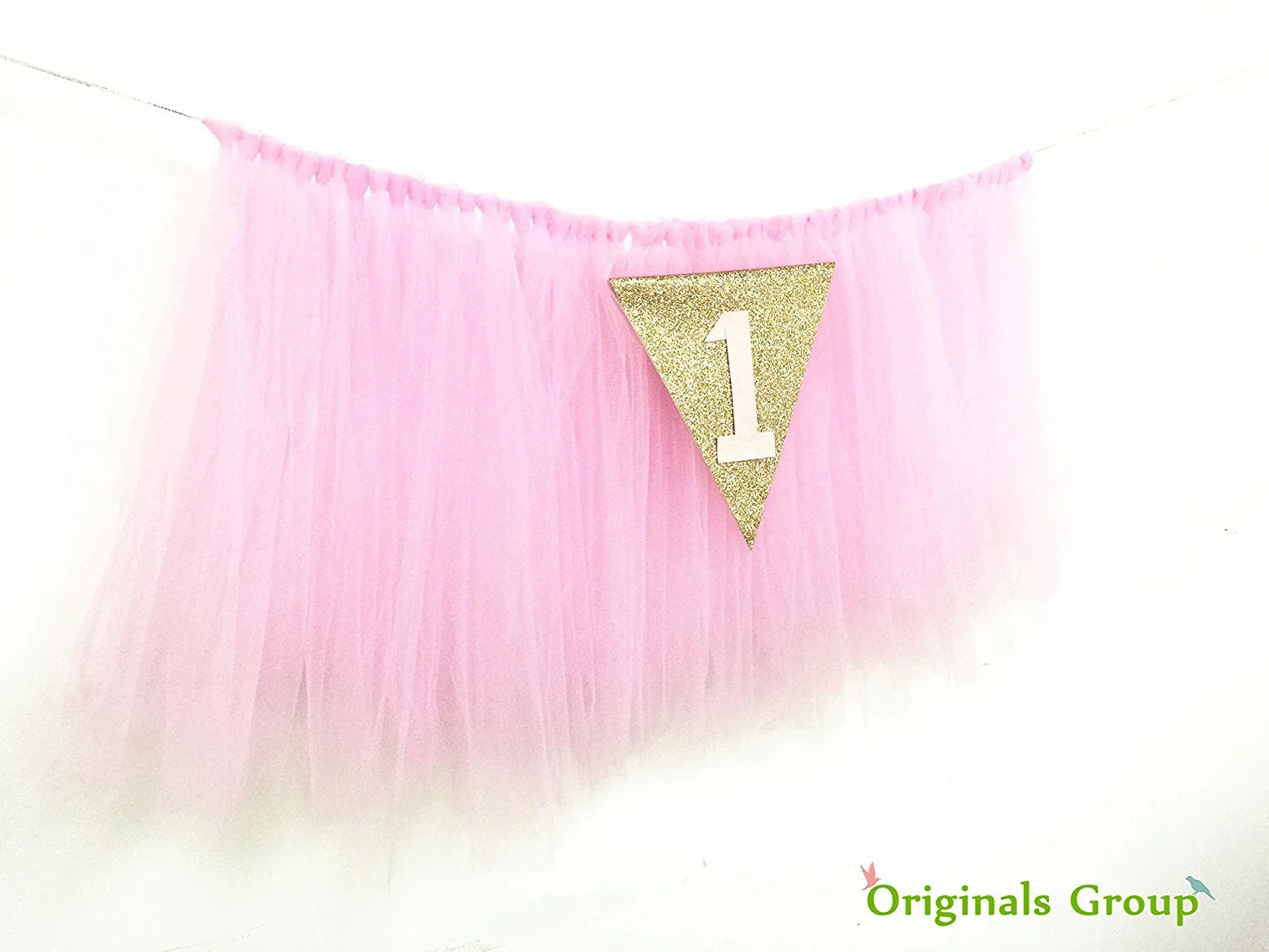 Originals Group 1st Birthday Pink Tutu for High Chair Decoration for Party Supplies - Originalsgroup