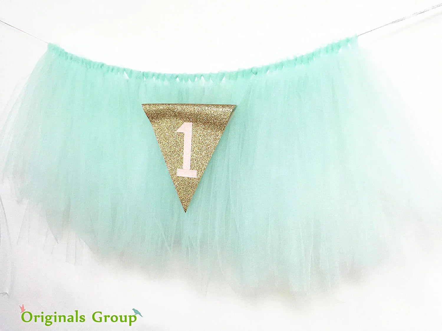 Originals Group 1st Birthday Mint Tutu for High Chair Decoration for Party Supplies - Originalsgroup