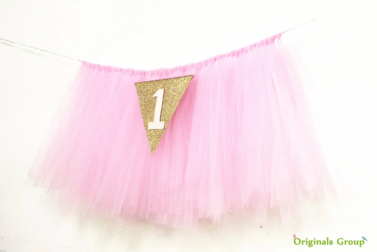 Originals Group 1st Birthday Pink Tutu for High Chair Decoration for Party Supplies - Originalsgroup