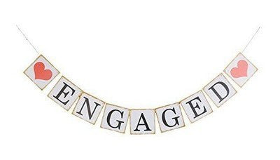 Originals Group "Engaged" with Heart Bunting Banner for Weddings Decorations - Originalsgroup