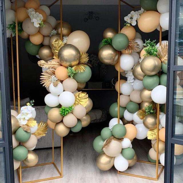 119pcs New Retro Color Bean Paste Green Balloon Arch Garland Kit Wedding Hawaiian Party Birthday Ballons Globos Decoration - Originalsgroup