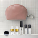 Mini Travel Makeup Bag Cosmetic Storage Bag - included Mini Refillable Containers Mini Glass Dropper Bottle Set - Portable Cosmetic Organizer Refillable Bottles Rubber Inserts Travel Essentials Spray Bottles Travel Makeup Containers