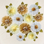 Colorful Fiesta Paper Flowers for Wall Fairy Birthday Decoration Carnival Party Backdrop Centerpiece Wedding Outdoor Spring Rainbow Pastel Classroom Photo Props Assorted Pom Poms - Originalsgroup
