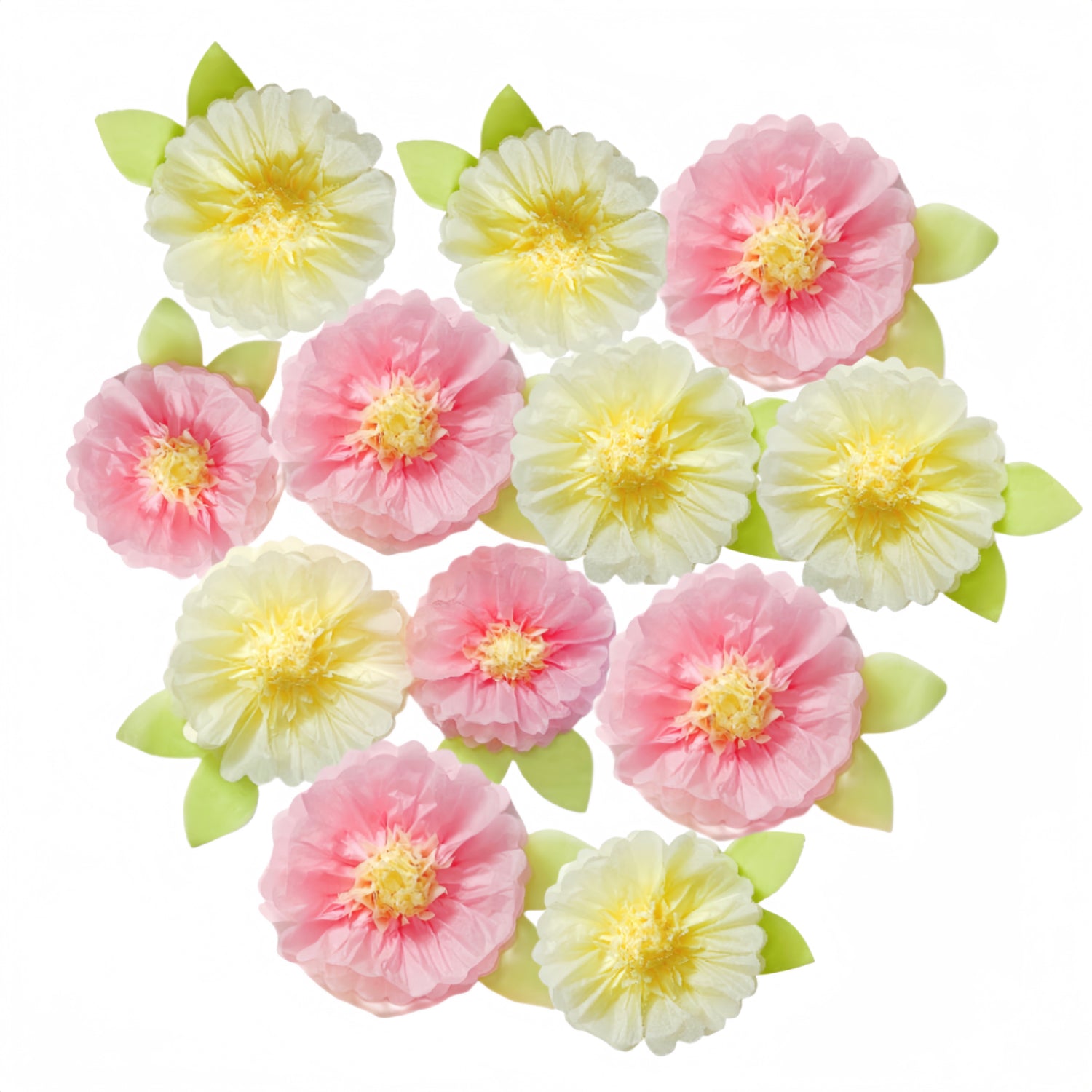 Colorful Fiesta Paper Flowers for Wall Fairy Birthday Decoration Carnival Party Backdrop Centerpiece Wedding Outdoor Spring Rainbow Pastel Classroom Photo Props Assorted Pom Poms - Originalsgroup