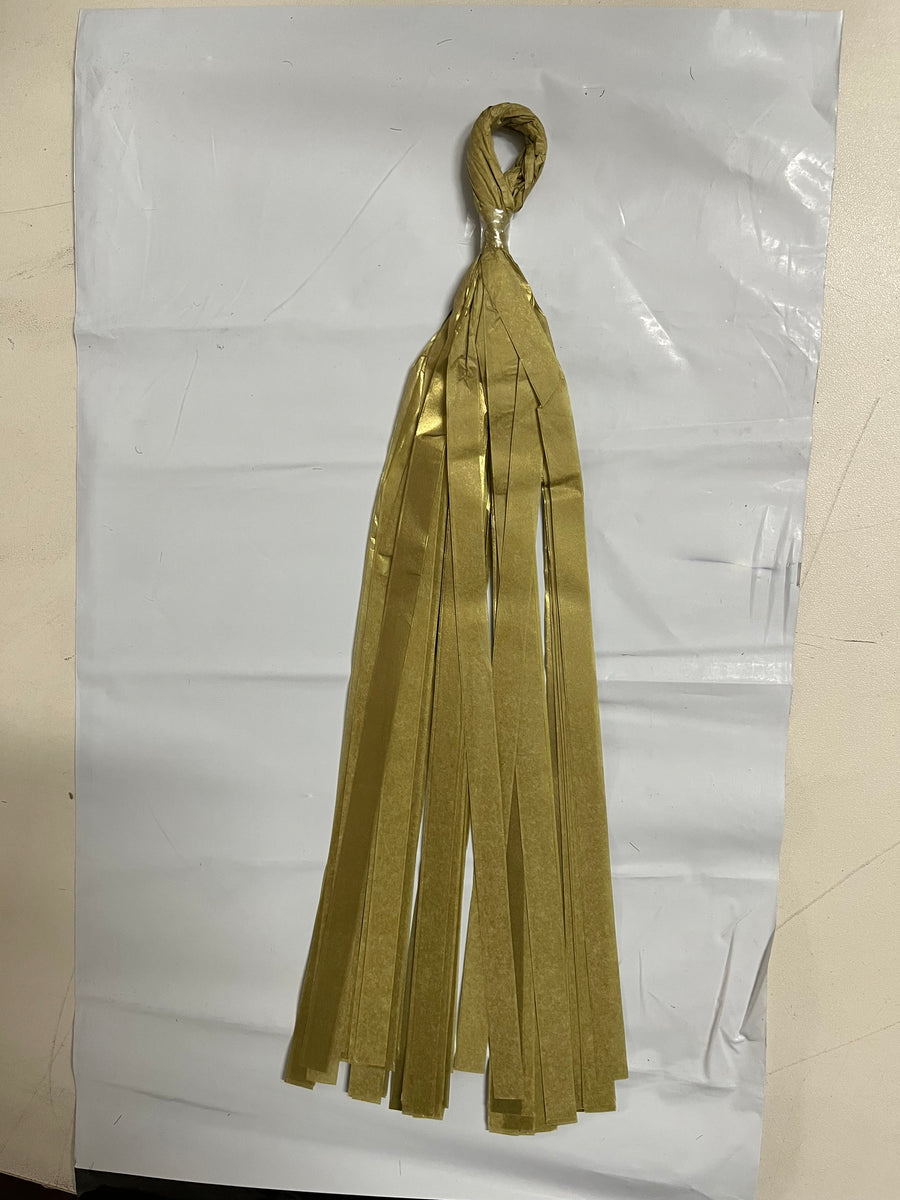 16 X Originals Group Gold Tissue Paper Tassels for Party Wedding Gold Garland Bunting Pom Pom