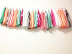24 PCS Rainbow Tissue Paper Tassels for Party Wedding Gold Garland Bunting Pom Pom - Originalsgroup