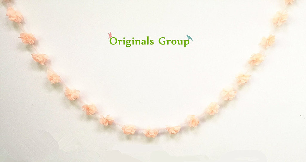 6 Feet Originals Group Apricot Pom Poms Tassels Garland for Party Wedding Bunting - Originalsgroup