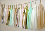24 X Design Tissue Paper Tassels for Party Wedding Gold Garland Bunting Pom Pom - Originalsgroup