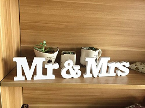 Mr & Mrs Wooden Letters Wedding Decoration - Originalsgroup
