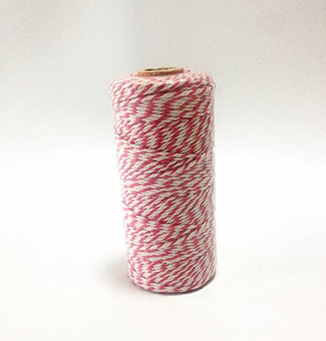 100 Metres Bakers Twine Red White Divine Wedding String Cotton - Originalsgroup