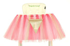 Originals Group 1st Birthday Pink Gold Tutu for High Chair Decoration for Party Supplies - Originalsgroup