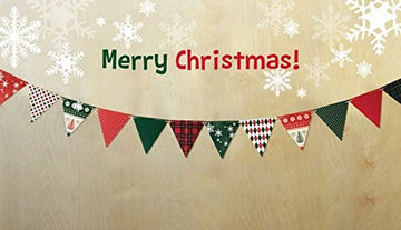 Merry Christmas Party Bunting Banner Gold Photo Booth Props Signs Garland Decoration by Originals Group - Originalsgroup