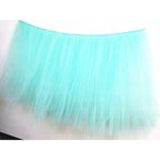 Originals Group Tutu Table Skirt, Mint Green Tulle Tutu Table Skirt Decor,Birthday Event Wedding Party Decoration (Mint) - Originalsgroup