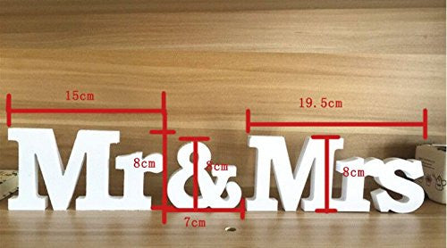 Mr & Mrs Wooden Letters Wedding Decoration - Originalsgroup