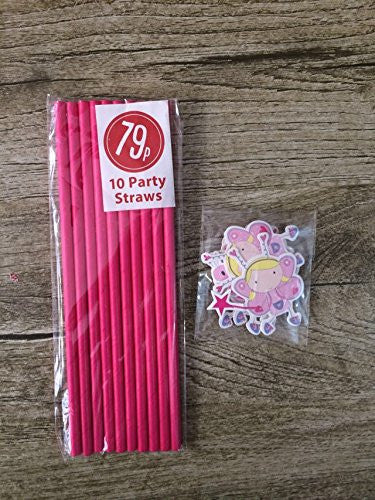 Originals Group Paper Straws Hot Pink for Party Wedding Decorations (Pack of 40) - Originalsgroup
