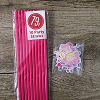 Originals Group Paper Straws Hot Pink for Party Wedding Decorations (Pack of 40) - Originalsgroup