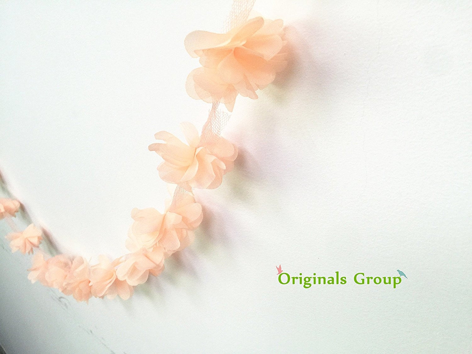 6 Feet Originals Group Apricot Pom Poms Tassels Garland for Party Wedding Bunting - Originalsgroup