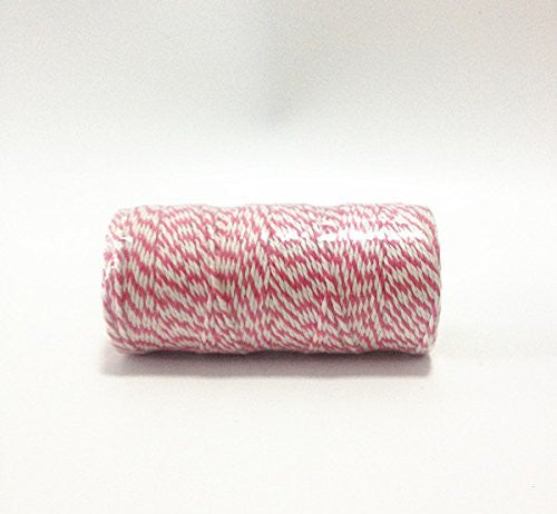 100 Metres Bakers Twine Red White Divine Wedding String Cotton - Originalsgroup