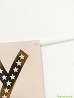 Originals Group Pink Gold Foiled Star Happy Birthday Bunting Banner for Party Decorations - Originalsgroup