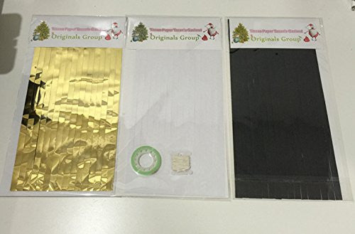 12 X Design Tissue Paper Tassels for Party Wedding Gold Garland Bunting Pom Pom - Originalsgroup