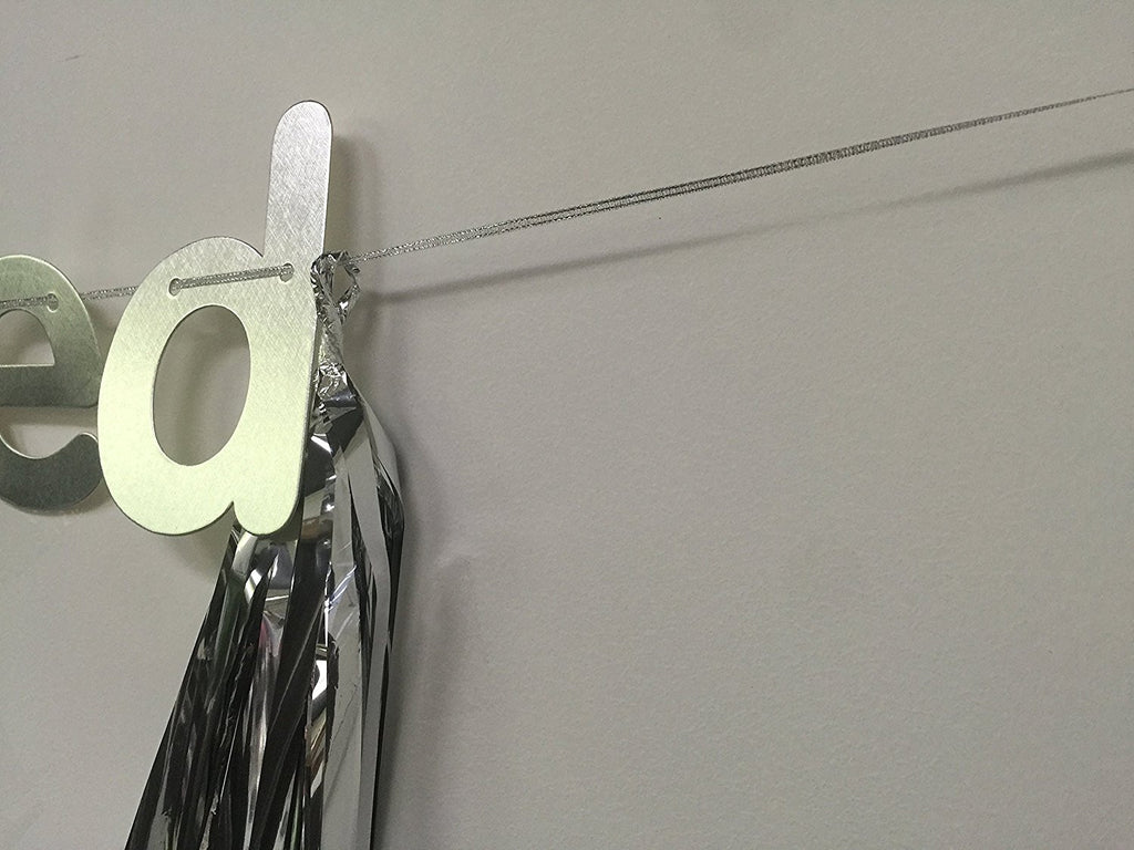 Originals Group Silver Foiled Just Married Bunting Banner for Weddings Decorations - Originalsgroup