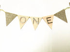 Baby First Birthday "ONE" Cake Bunting Banner Topper for Sparkle Party Birthday Cake - Originalsgroup