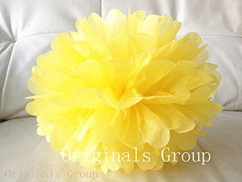 (16pcs) Rainbow Mixed Size Tissue Paper Pom Poms Lanterns Decorations - Originalsgroup