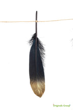Gold feather garland for party wedings baby shower events decorations (Black+Gold) - Originalsgroup