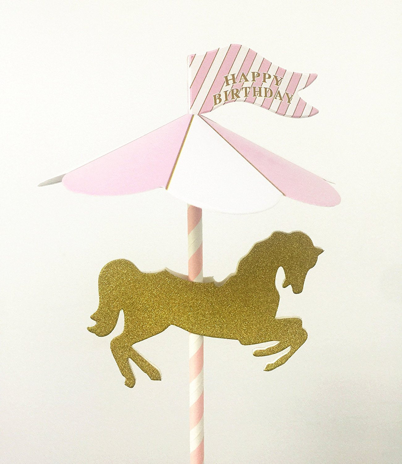 Baby Birthday "Happy Birthday" Cake Bunting Banner Topper for Sparkle Party Birthday Cake - Originalsgroup