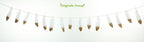 Gold feather garland for party wedings baby shower events decorations (White+Gold) - Originalsgroup