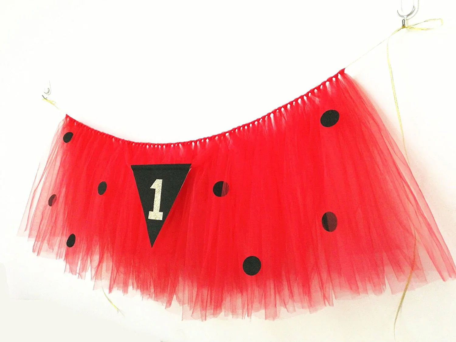 Originals Group 1st Birthday Originals Group 1st Birthday Frozen Tutu for High Chair Decoration for Party SuppliesTutu for High Chair Decoration for Party Supplies (Ladybird) - Originalsgroup