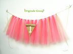 Originals Group 1st Birthday Pink Gold Tutu for High Chair Decoration for Party Supplies - Originalsgroup