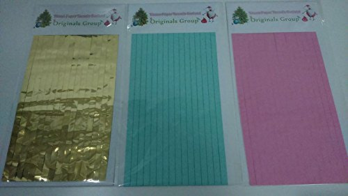 12 X Originals Group Mint Tissue Paper Tassels Garland Bunting Pom Pom for Party Wedding Gold - Originalsgroup