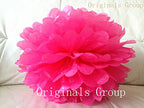 (16pcs) Rainbow Mixed Size Tissue Paper Pom Poms Lanterns Decorations - Originalsgroup