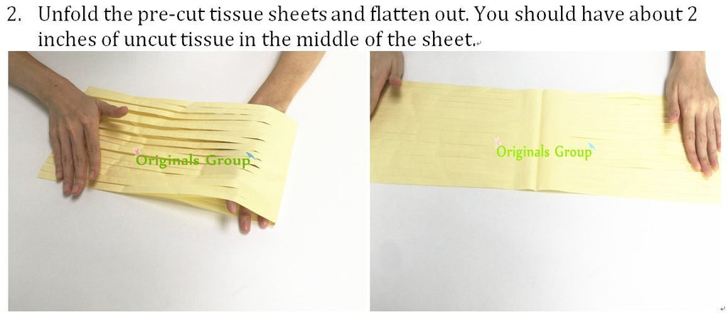 16 X Originals Group Gold Tissue Paper Tassels for Party Wedding Gold Garland Bunting Pom Pom - Originalsgroup