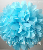 (16pcs) Rainbow Mixed Size Tissue Paper Pom Poms Lanterns Decorations - Originalsgroup