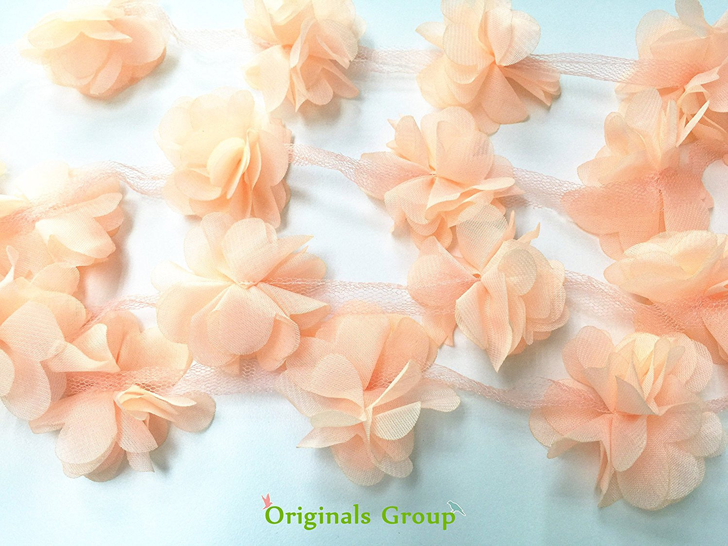 6 Feet Originals Group Apricot Pom Poms Tassels Garland for Party Wedding Bunting - Originalsgroup