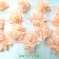 6 Feet Originals Group Apricot Pom Poms Tassels Garland for Party Wedding Bunting - Originalsgroup