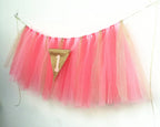 Originals Group 1st Birthday Pink Gold Tutu for High Chair Decoration for Party Supplies - Originalsgroup
