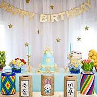 Originals Group First Birthday Cake Topper "One" Decoration AND "Happy Birthday" Banner for Birthday Party Decor - Originalsgroup