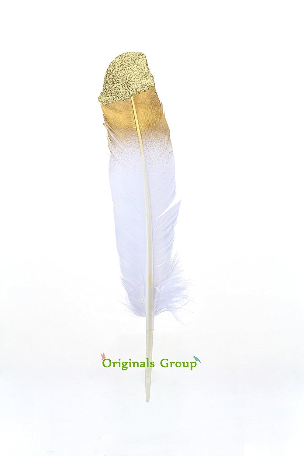 Gold feather garland for party wedings baby shower events decorations (Black+Gold) - Originalsgroup