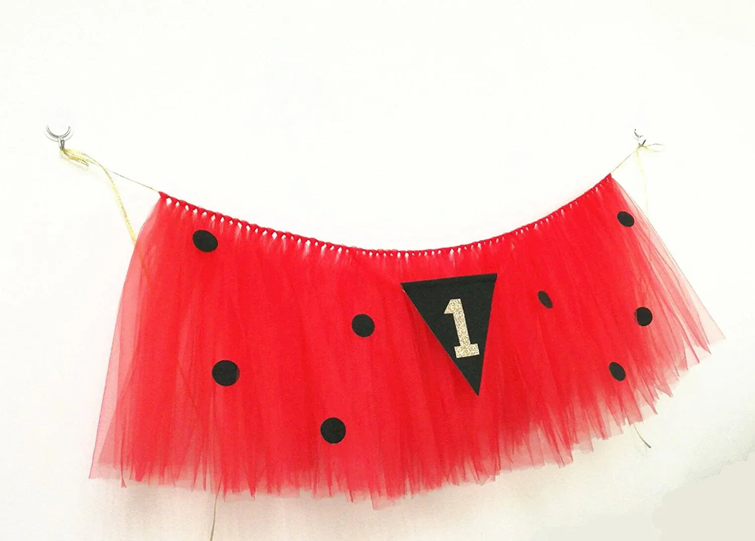 Originals Group 1st Birthday Originals Group 1st Birthday Frozen Tutu for High Chair Decoration for Party SuppliesTutu for High Chair Decoration for Party Supplies (Ladybird) - Originalsgroup