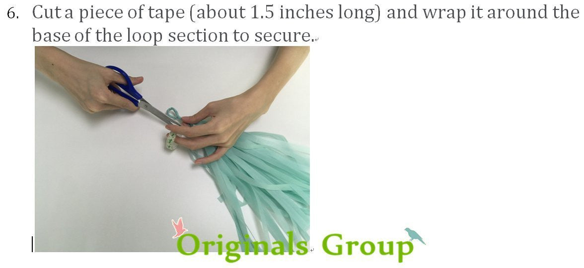 16 X Tissue Paper Tassels for Party Wedding Gold Garland Bunting Pom Pom - Originalsgroup
