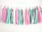 (Already Assembled and Ready to Hang) 16 X Tissue Paper Tassels Garland for Party Wedding Gold Bunting Pom Pom by Originals Group (Black-Red-White) - Originalsgroup