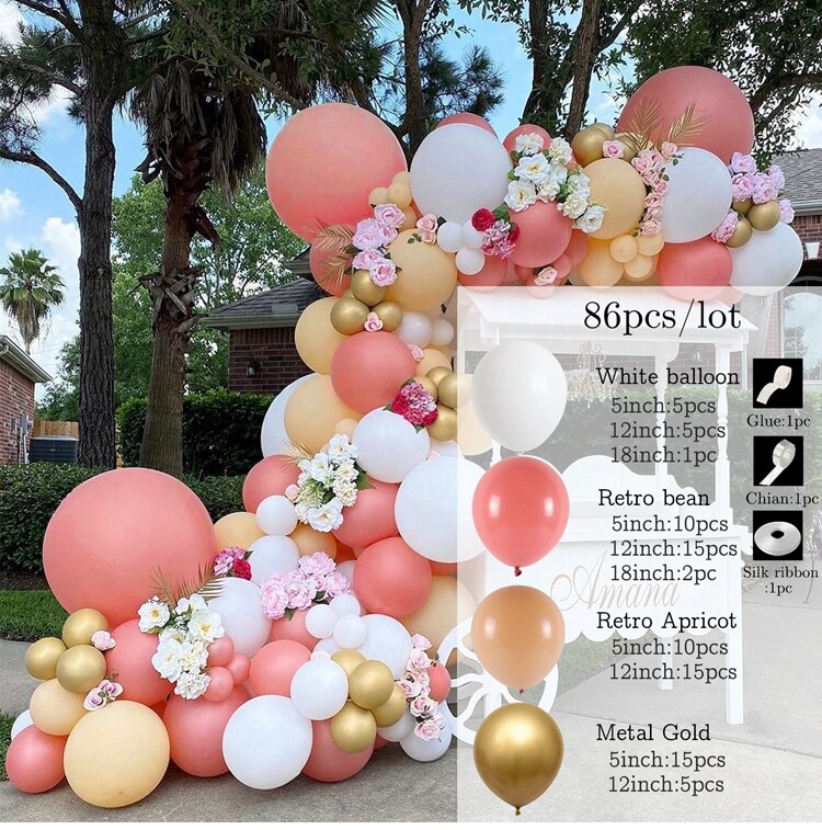 Macaron Balloons Garland Latex Ballons Arch Happy Birthday Party Decor Kids Adult Wedding Baloon Chain Baby Shower Balloon - Originalsgroup