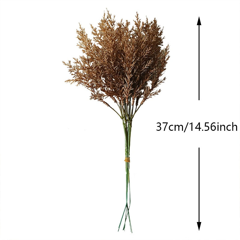 6pc/lot High Quality Plastic Artificial Flowers Home Room Autumn Deocration Wedding Bouquet Decor Accessories Coffee Fake Flower - Originalsgroup