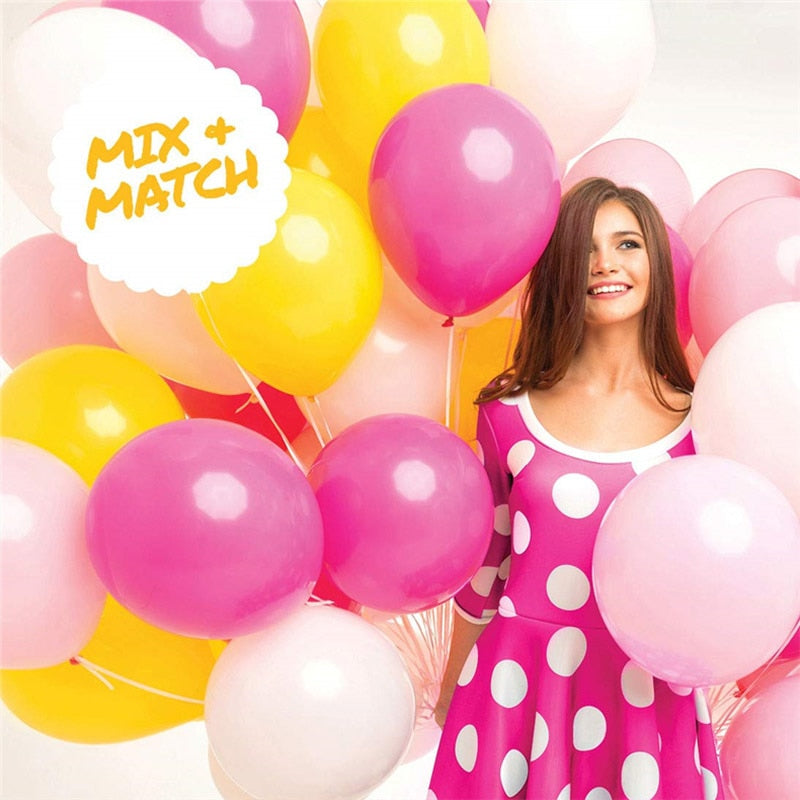 10/20pcs Gold Black Pink Latex Balloons Birthday Party Decorations Adult Wedding Decorations Helium Globos Baby Shower Ballon - Originalsgroup