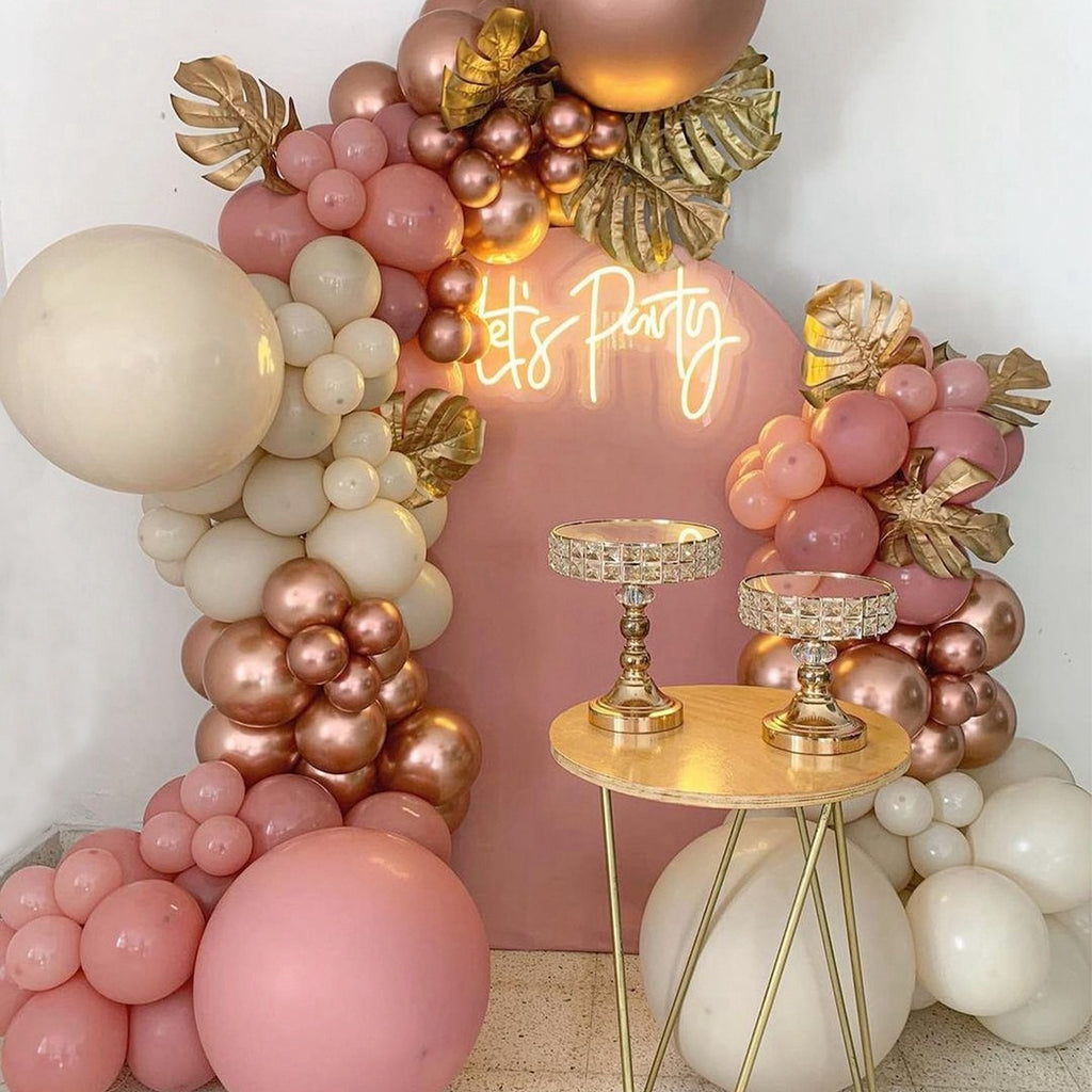 Macaron Pink Balloon Garland Arch Kit Wedding Birthday Party Decoration Kids Globos Rose Gold Confetti Latex Ballon Baby Shower - Originalsgroup
