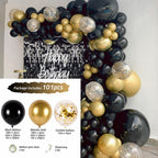 Black Gold Balloon Garland Arch Kit Confetti Latex Balloon 30th 40th 50th Birthday Party Balloons Decorations Adults Baby Shower - Originalsgroup